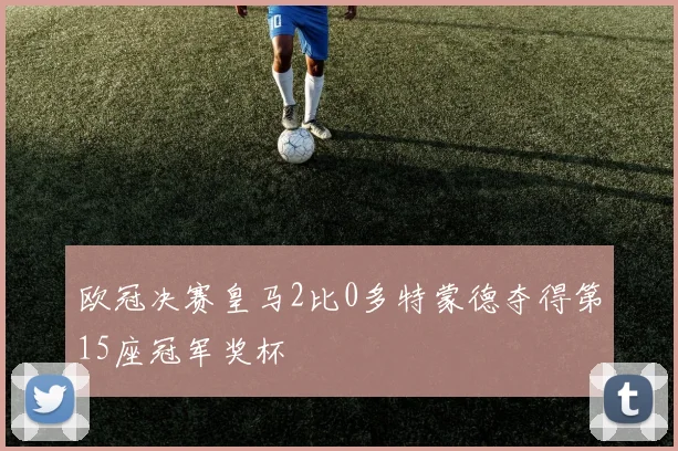 欧冠决赛皇马2比0多特蒙德夺得第15座冠军奖杯