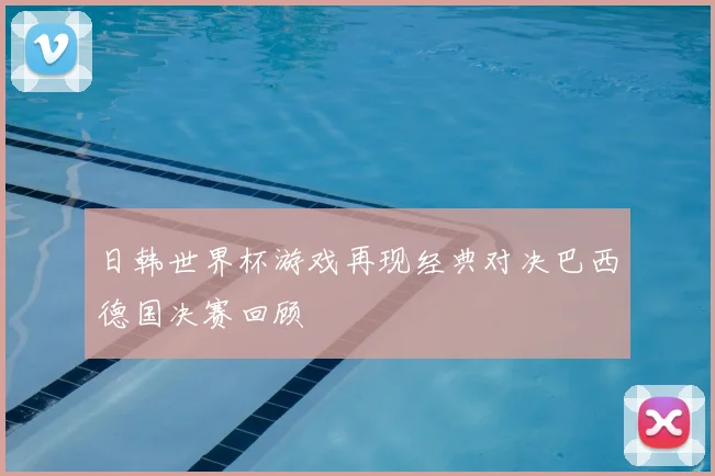日韩世界杯游戏再现经典对决巴西德国决赛回顾